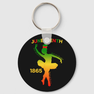 Happy Juneteenth Is My Independence Day Dancer Bla Key Ring
