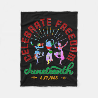 Happy juneteenth is my independence day  fleece blanket