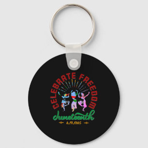 Happy juneteenth is my independence day key ring