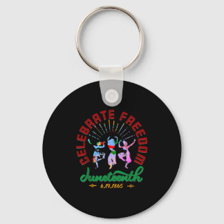 Happy juneteenth is my independence day  key ring