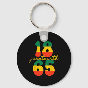 Happy Juneteenth Is My Independence Day Kid Black Key Ring