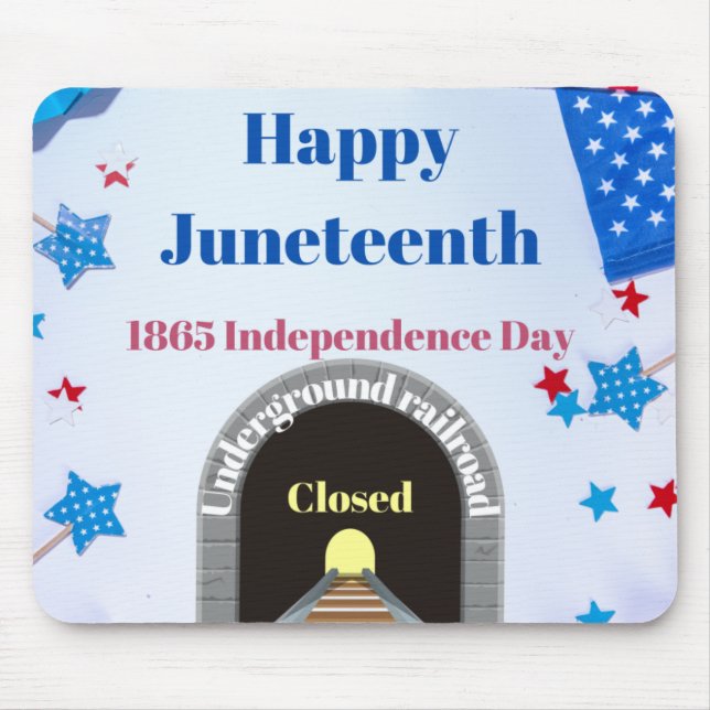 Happy Juneteenth Mouse Pad (Front)