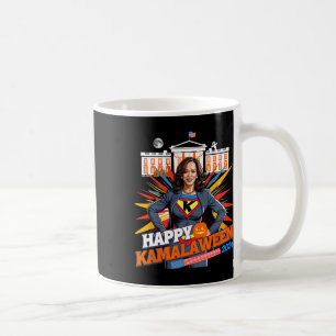 Happy Kamalaween Kamala Harris Halloween Cat Ladie Coffee Mug