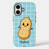 Happy Kawaii Peanut Cartoon – Cute Smiling Nut