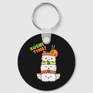 Happy Kawaii Sushi and Sunshine Ready for Summer Key Ring
