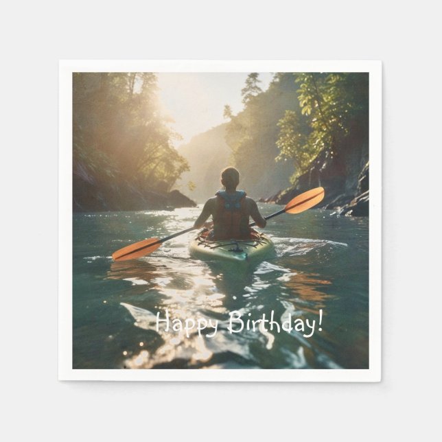 Happy Kayaking Napkin (Front)