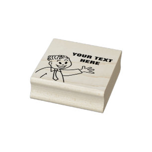 Happy kid rubber stamp