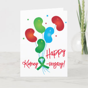 Happy Kidney-versary Customisable Card