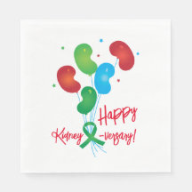 Happy Kidney-versary Paper Napkin