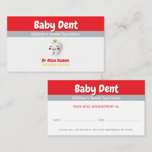 Happy Kids and Tooth   Pediatric Dentist Business Card