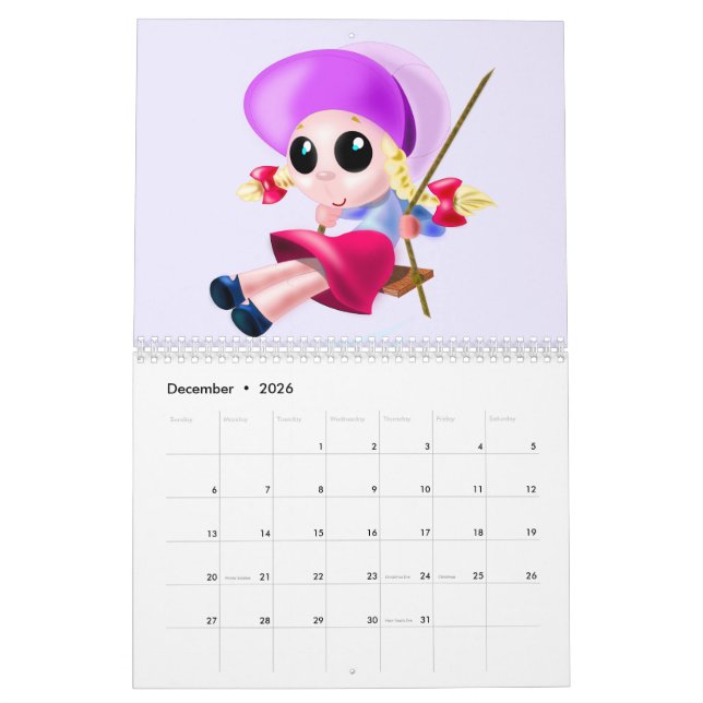 Happy Kids Calendar (Dec 2026)