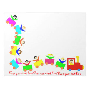 Happy Kids Train Notepad