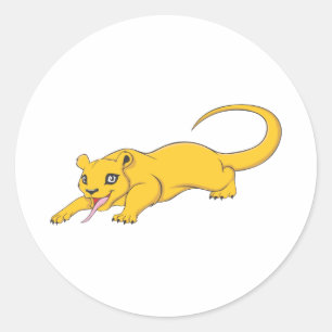 Happy Kinkajou Classic Round Sticker