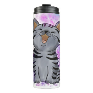 Happy Kitten Thermal Tumbler