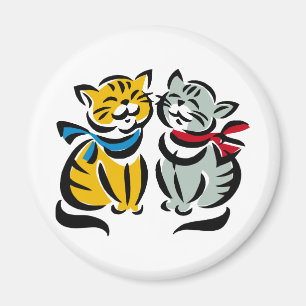 Happy Kittens Magnet