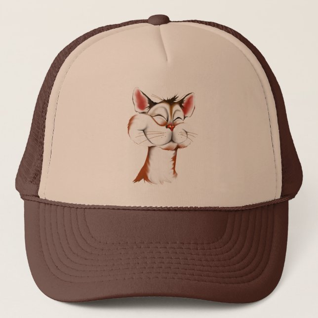 Happy Kitty Face Hat (Front)
