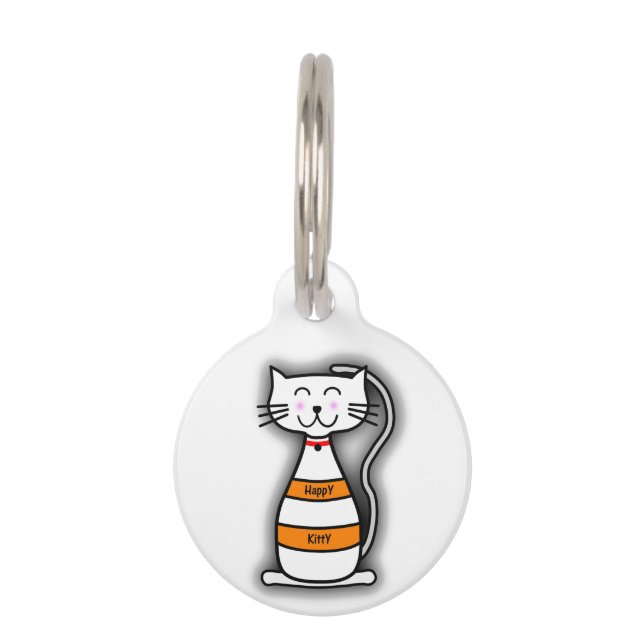 Happy Kitty Pet Tag (Front)
