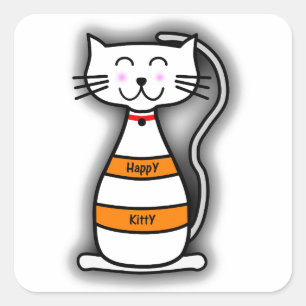 Happy Kitty Sticker