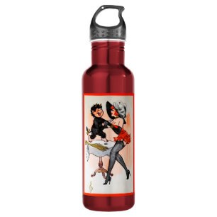 Happy Krampus with Temptress Vintage Christmas 710 Ml Water Bottle