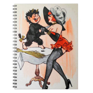 Happy Krampus with Temptress Vintage Christmas Notebook