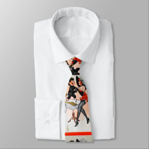 Happy Krampus with Temptress Vintage Christmas Tie