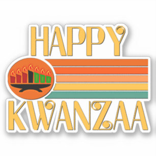 Happy Kwanzaa  7 Candles, Kiss Cut