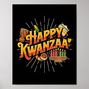Happy Kwanzaa - African American Heritage Festival Poster