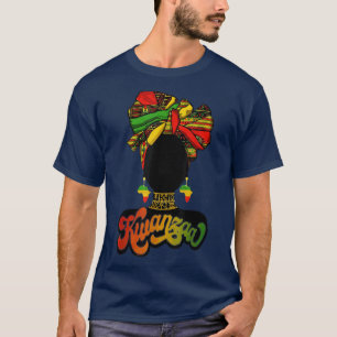 Happy Kwanzaa African Black Holiday Kwanzaa Kinara T-Shirt