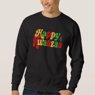 Happy Kwanzaa African Pride Black Woman Seven Prin Sweatshirt