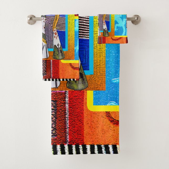 Happy  Kwanzaa Bath Towel Set (Insitu)