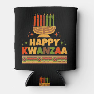Happy Kwanzaa Can Cooler