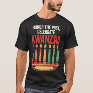 Happy Kwanzaa Candles Africa Holiday African Ameri T-Shirt