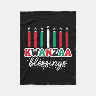 Happy Kwanzaa Celebrate African Fleece Blanket