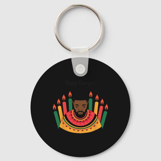 Happy Kwanzaa Day Kwanzaa Celebration Ideas Unity  Key Ring (Front)