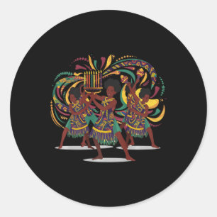 Happy Kwanzaa Day Kwanzaa Family Community Events Classic Round Sticker