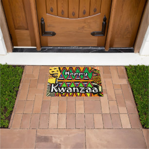 "Happy Kwanzaa" Doormat