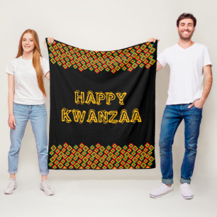 Happy Kwanzaa Fleece Blanket