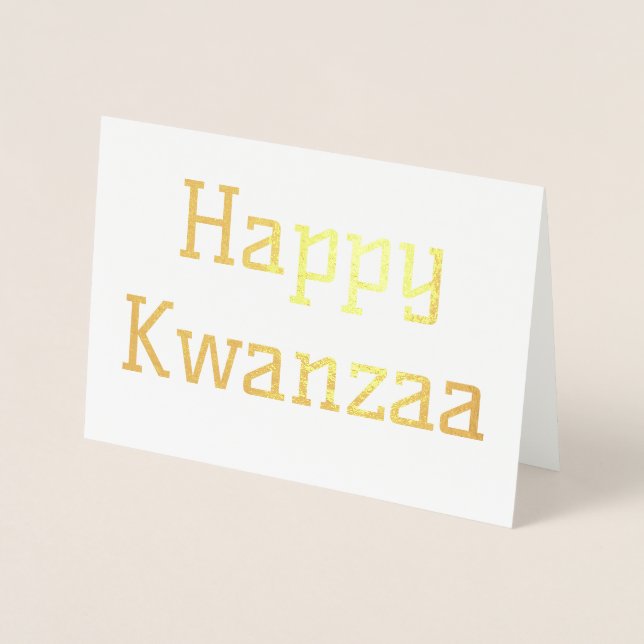Happy Kwanzaa Foil Card (Front)