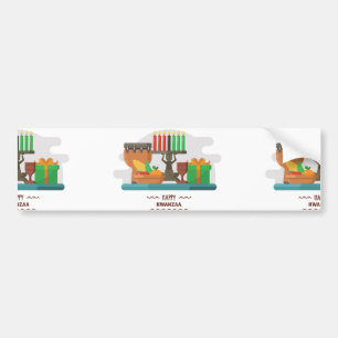 happy kwanzaa gifts bumper sticker