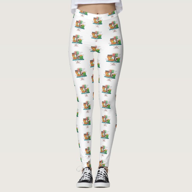 happy kwanzaa gifts leggings (Front)