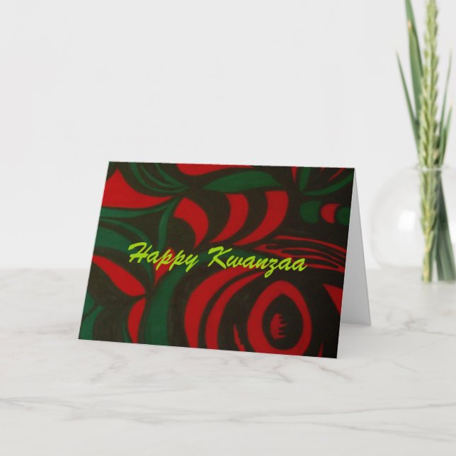 Happy Kwanzaa Holiday Card (Front)