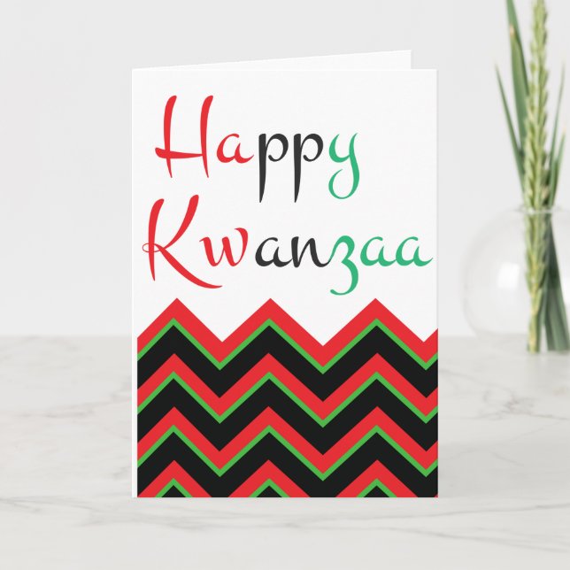 Happy Kwanzaa Holiday Card (Front)