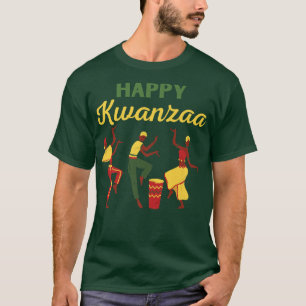 Happy Kwanzaa Kinara Candles African American Holi T-Shirt