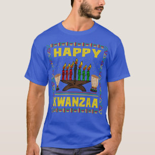 Happy Kwanzaa Kinara Candles African American Holi T-Shirt