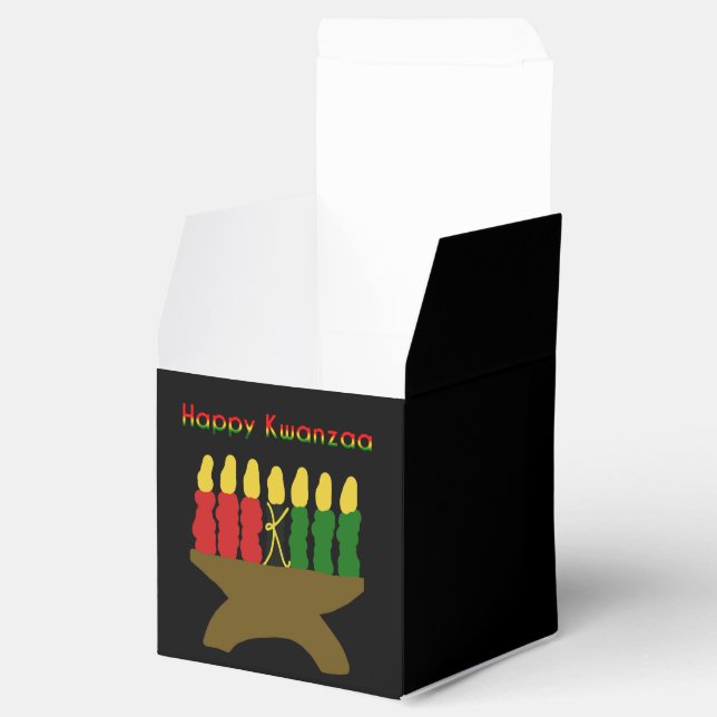 Happy Kwanzaa Kinara Favour Box (Opened)