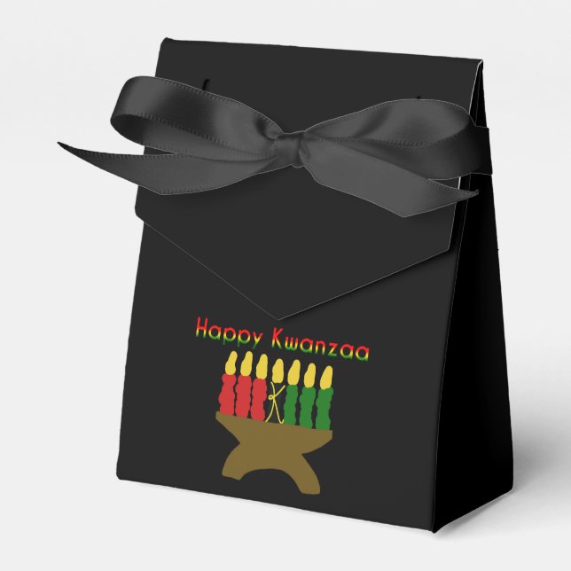 Happy Kwanzaa Kinara Favour Box (Front Side)