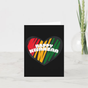 Happy Kwanzaa Kinara-seven Candles Principles Of K Card
