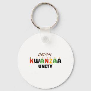 Happy Kwanzaa Kinara-seven Principles Of Kwanzaa U Key Ring