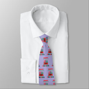 Happy Kwanzaa Kinara Tie