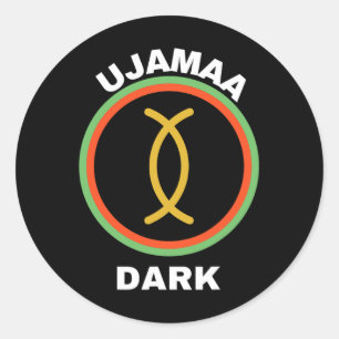 Happy Kwanzaa Kinara-ujamaa Principles Of Kwanzaa Classic Round Sticker